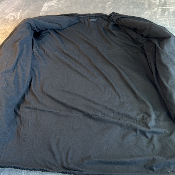 NWOT Lululemon Full Zip Collarless Testured Fleece Black Size 10 - Picture 7 of 12